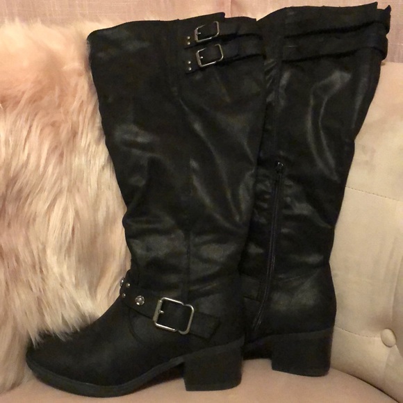 carlos black boots